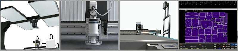 fully automatic digital cutting system for board fabric leather foam and acrylic cutting