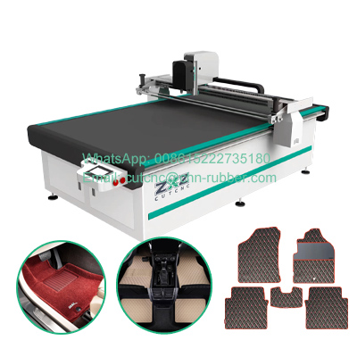 Car mat rubber leather carpet CNC cutting machine