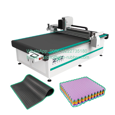Rubber EVA foam floor mat carpet cutting machine